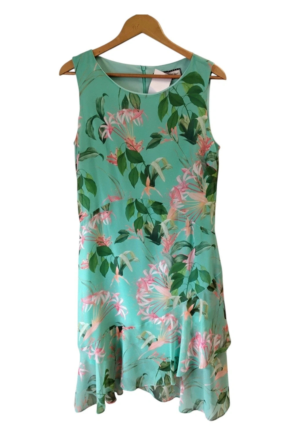 Poco Boutique Dress Green Sz-12 10014ANN