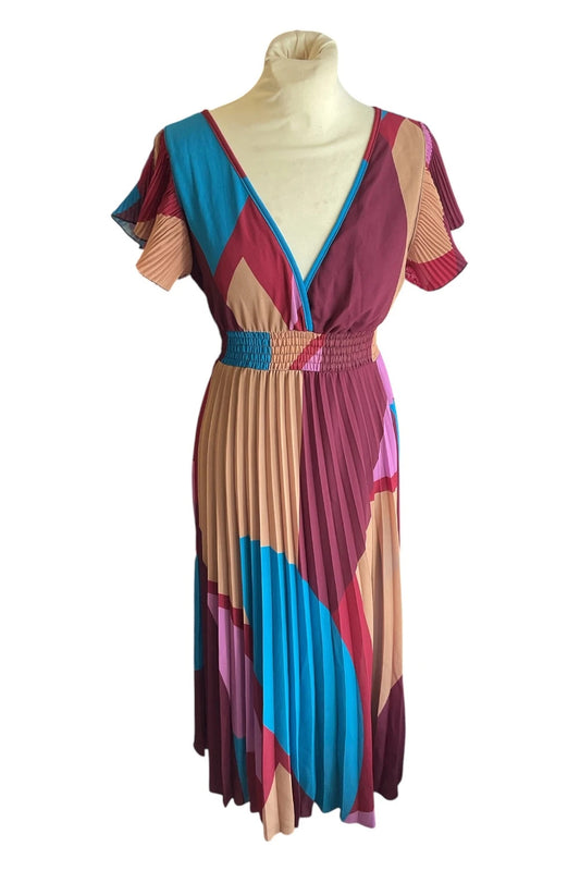 Made in Italy Dress Multi-colored print one size 10232MCL