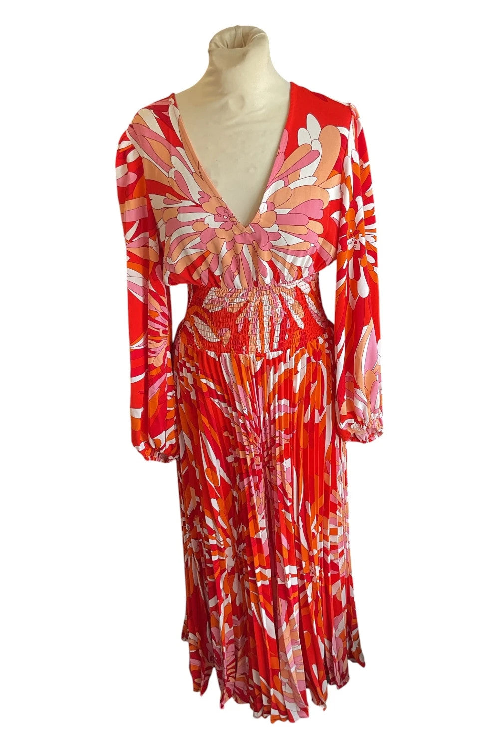 Traffic People dress red print size-m 10234MCL