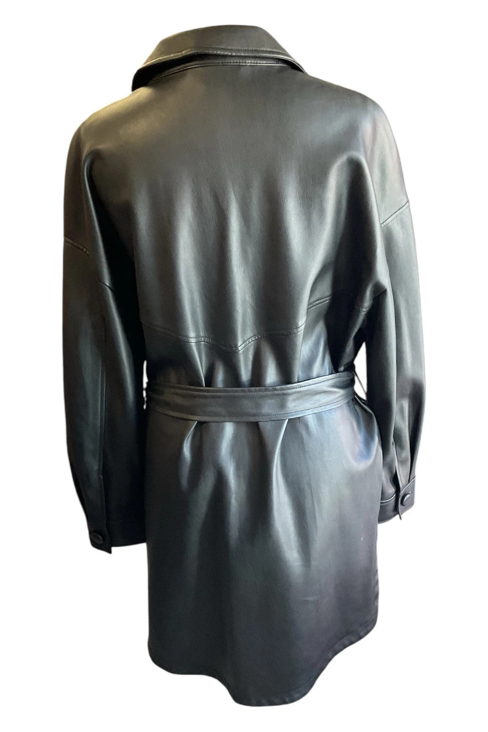 Zara Jacket pleather black size-s 10247OLK
