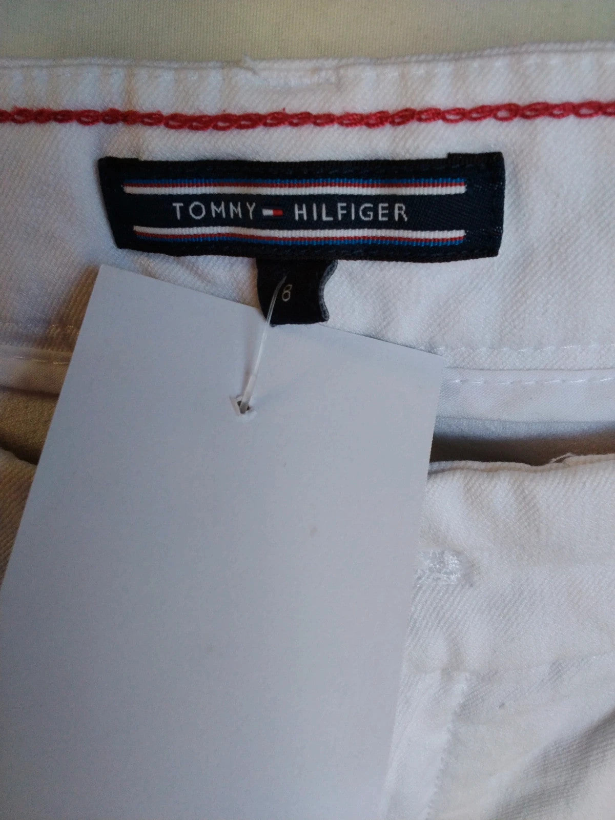 Tommy Hilfiger Jeans White Sz-8 10241OLK