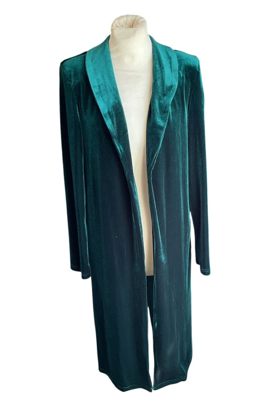 No brand Coat velour green size-m 10259MRG