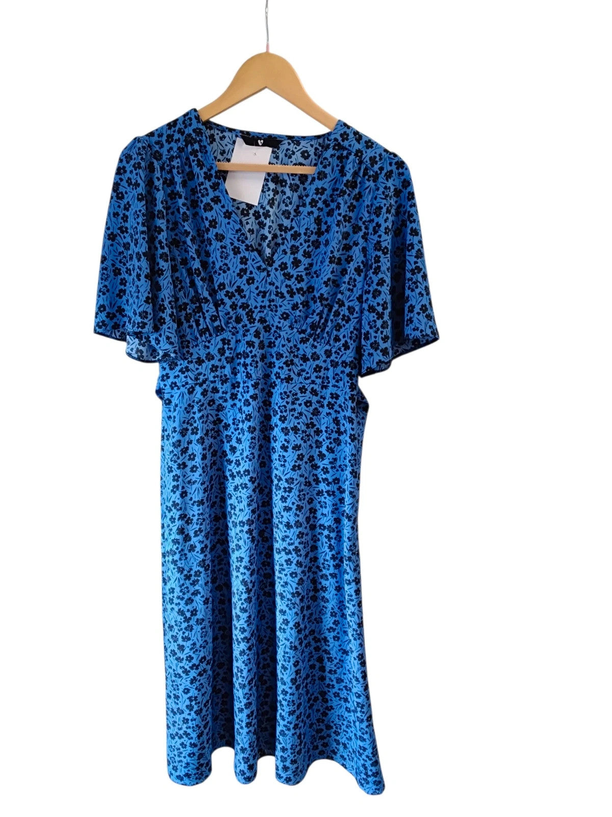 V By Very Dress Blue&Black Sz-12 10296CMC