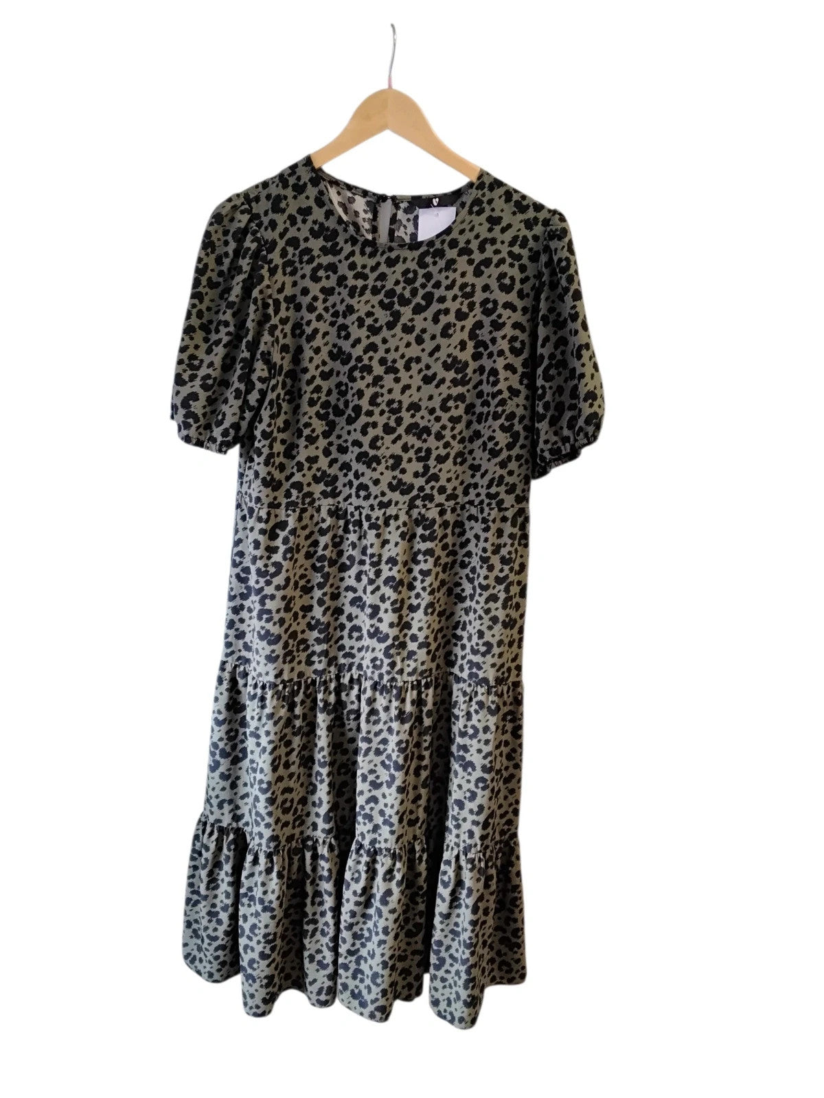 V By Very Dress Khaki&Black Sz-12 10300CMC