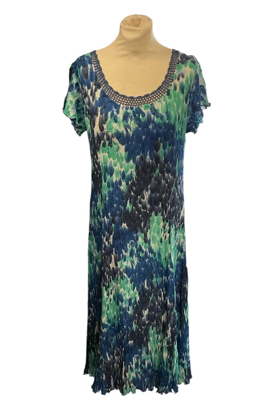 Windsmoor dress blue print size-m 10287MSMK