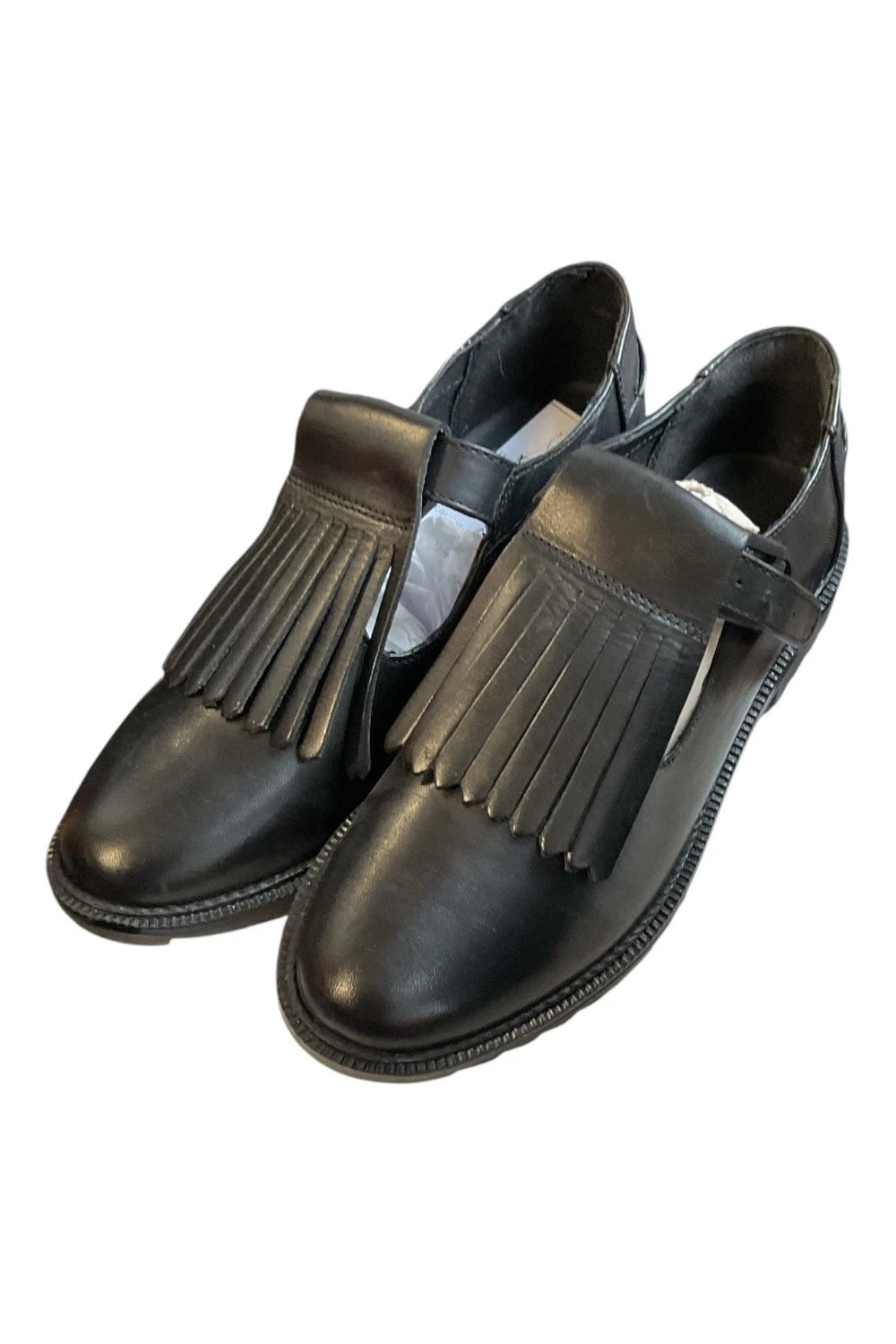 Kangol shoes black leather size-5 10343ANN