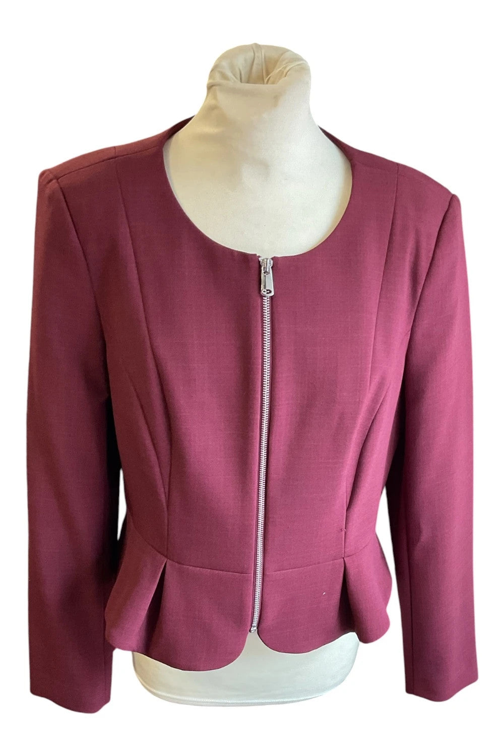 Definition blazer burgundy size-14 10318ANN