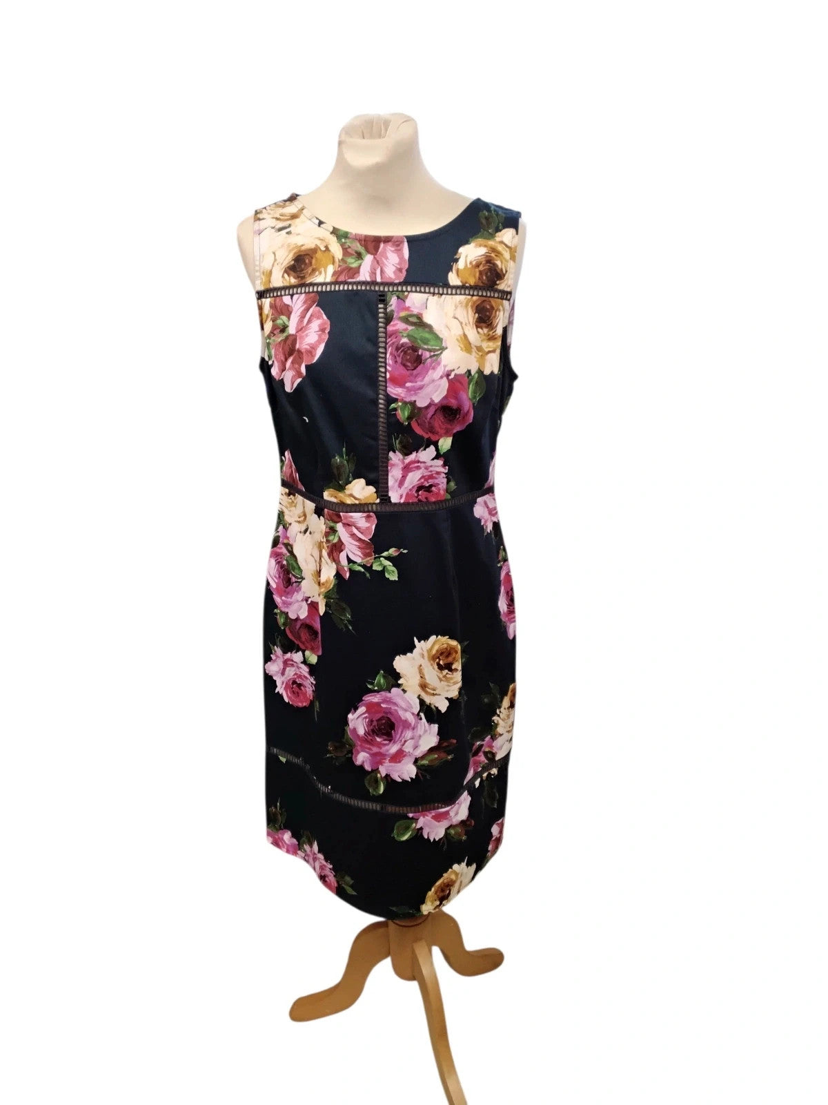 Paraphrase Dress Navy Sz-M 10358PAM