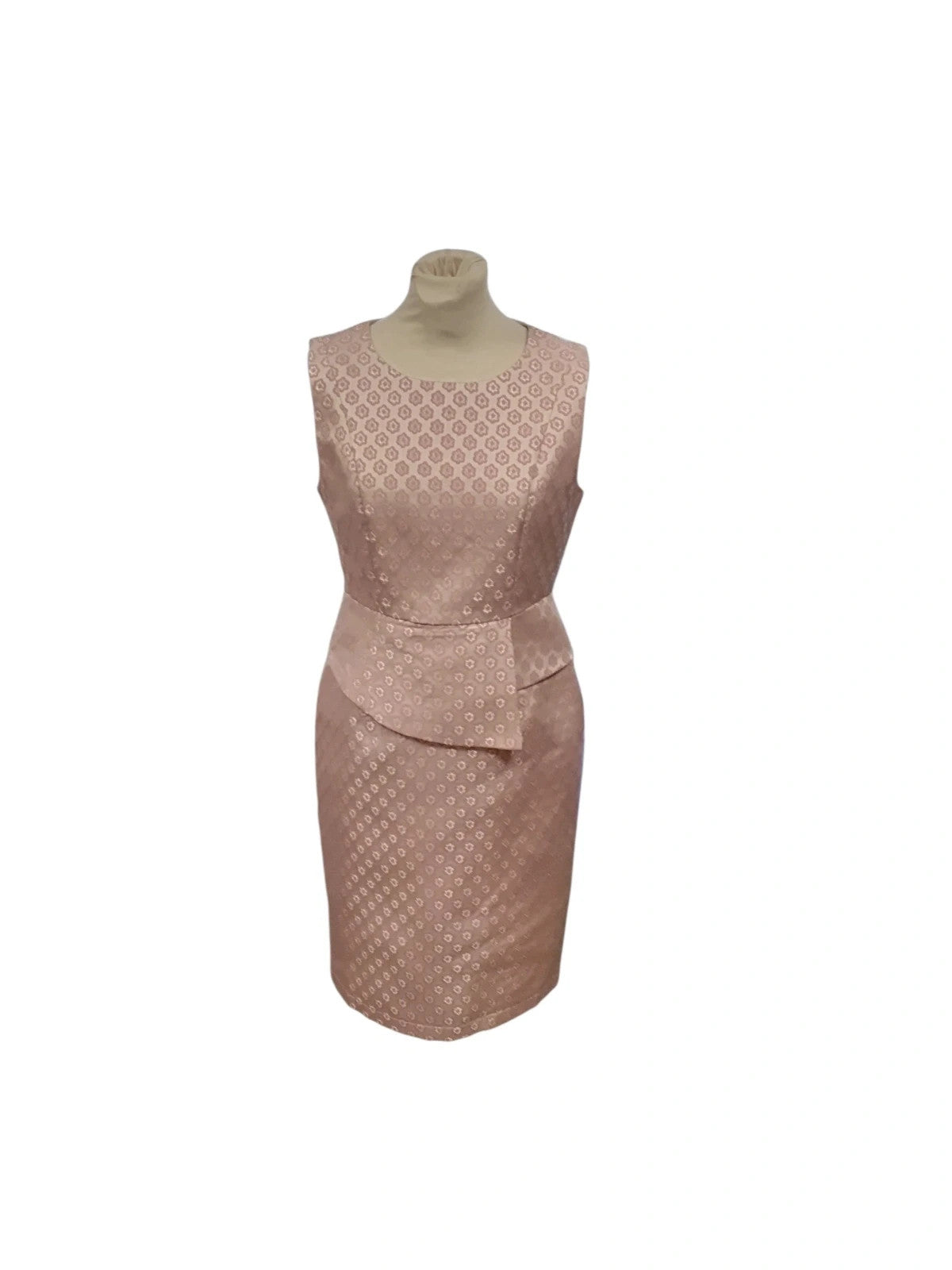 So Amazing Dress Beige Print Sz-12 10356PAM