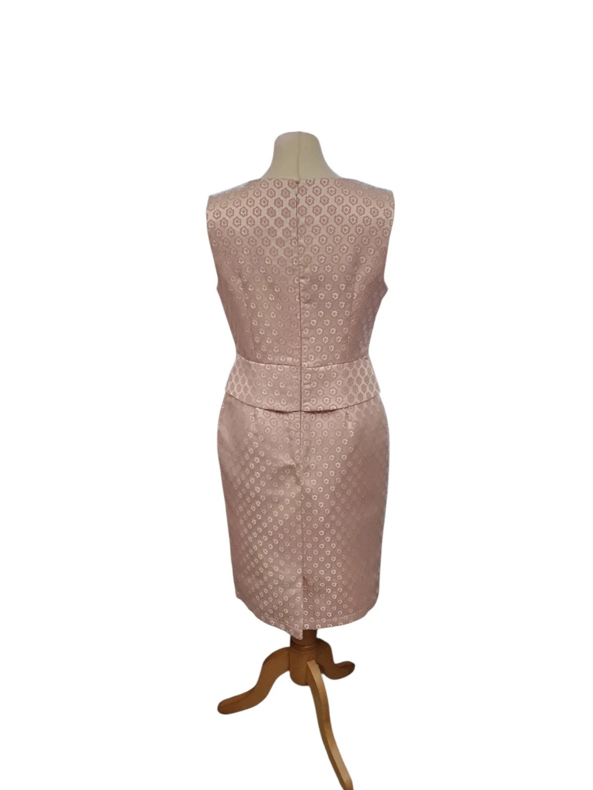 So Amazing Dress Beige Print Sz-12 10356PAM