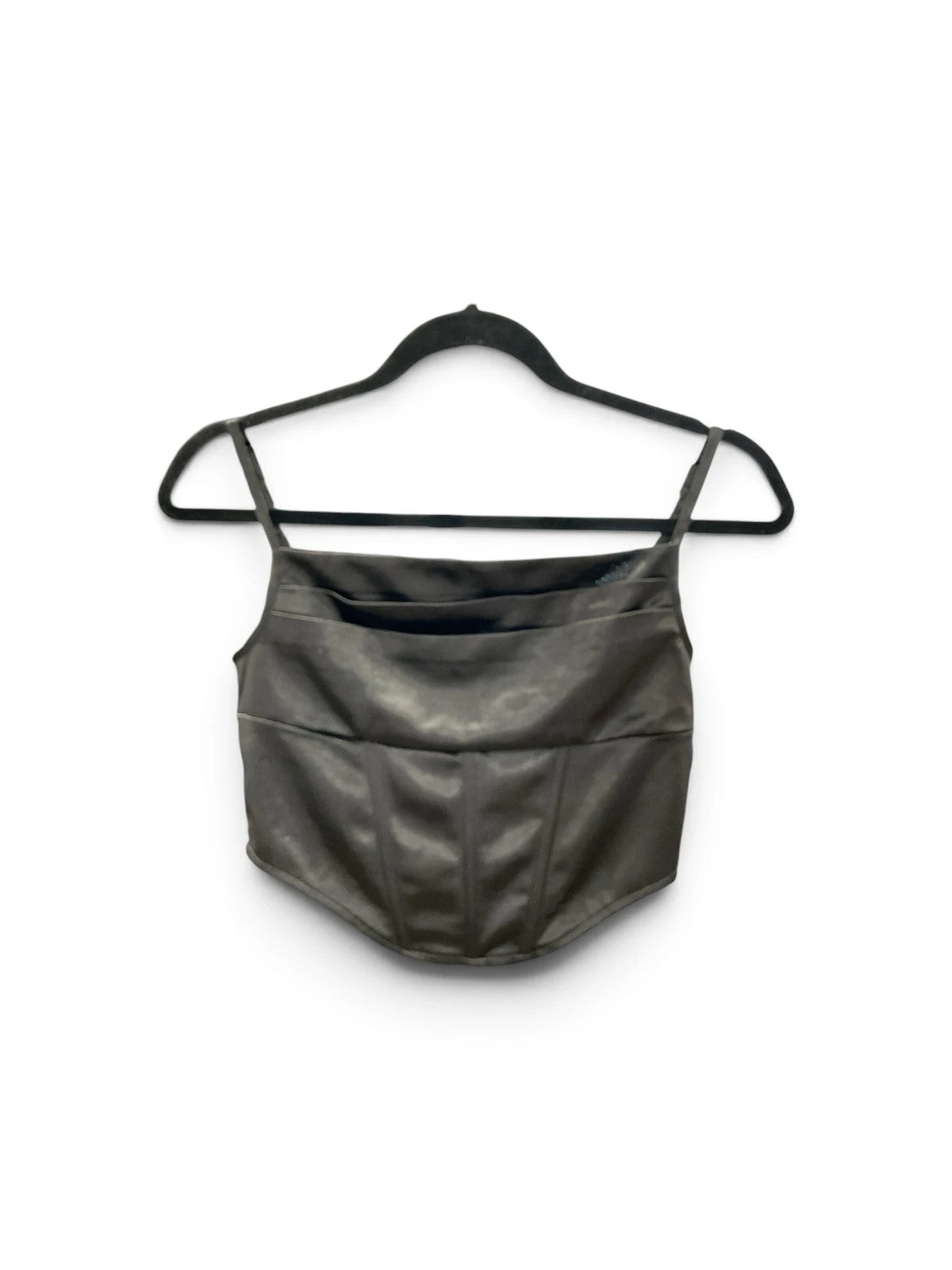 Stylewise Black Crop Top Sz-8 10354OMD
