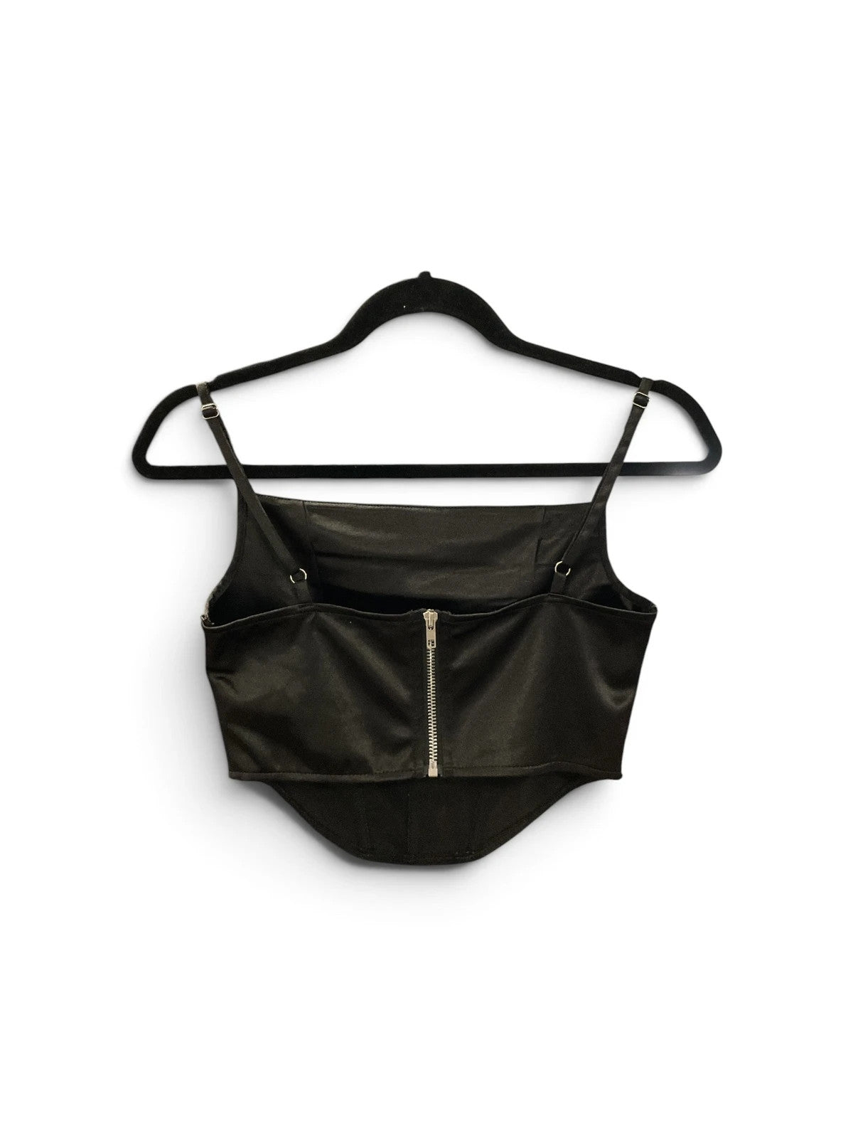 Stylewise Black Crop Top Sz-8 10354OMD