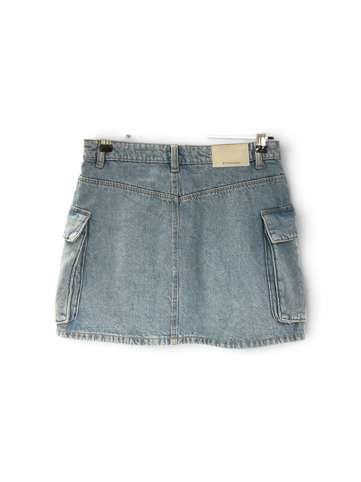 Stradivarius Blue Denim Mini Skirt Sz-8 10349OMD