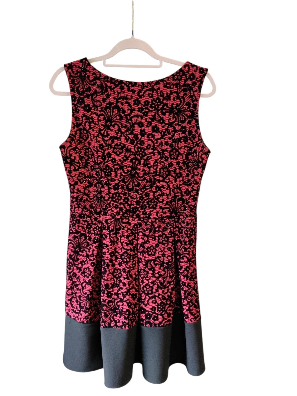 Quiz Dress Black&Red Sz-14 10372LMO