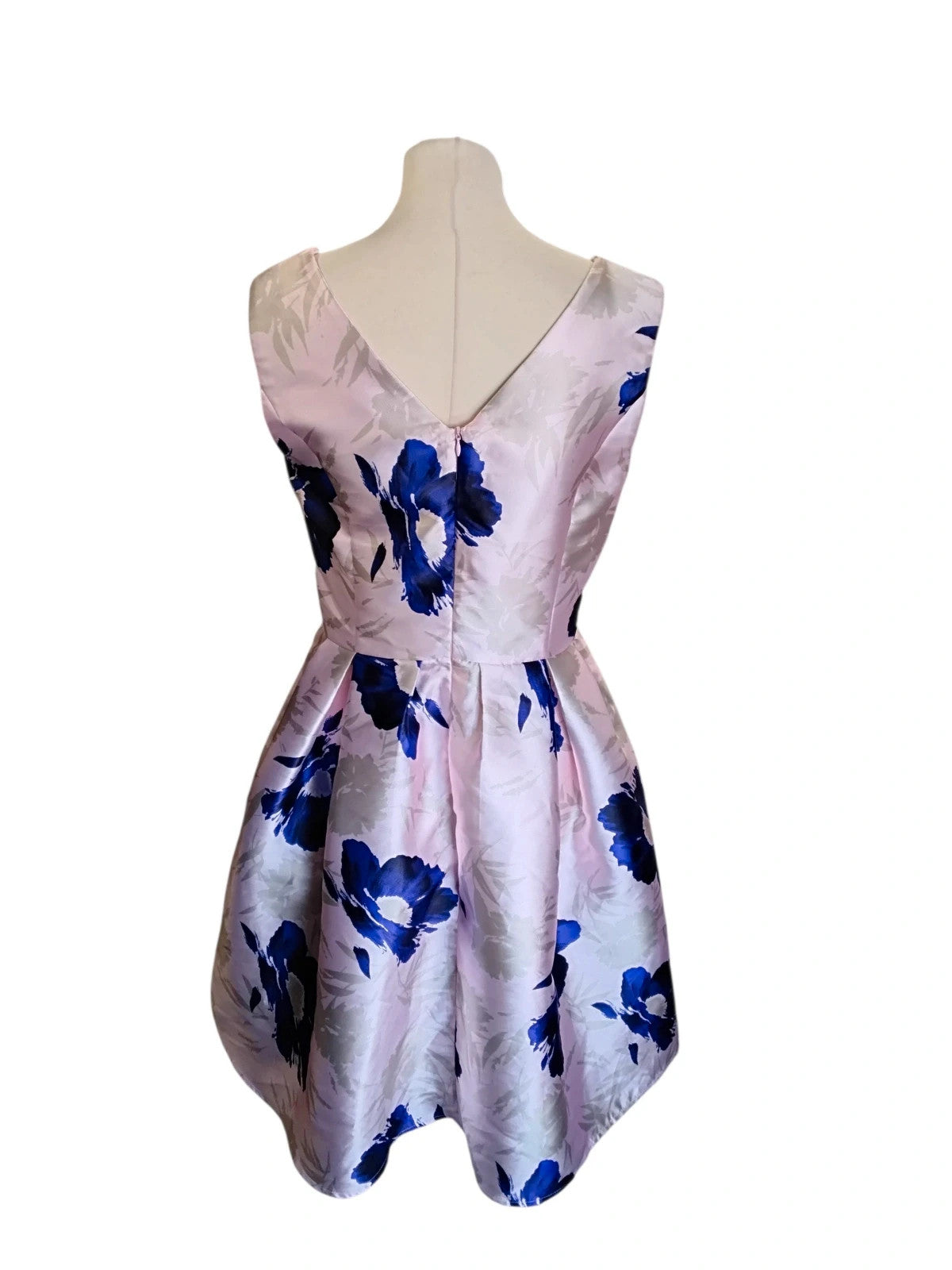Jaune Rouge Dress Pink Print Sz-L 10382MQU