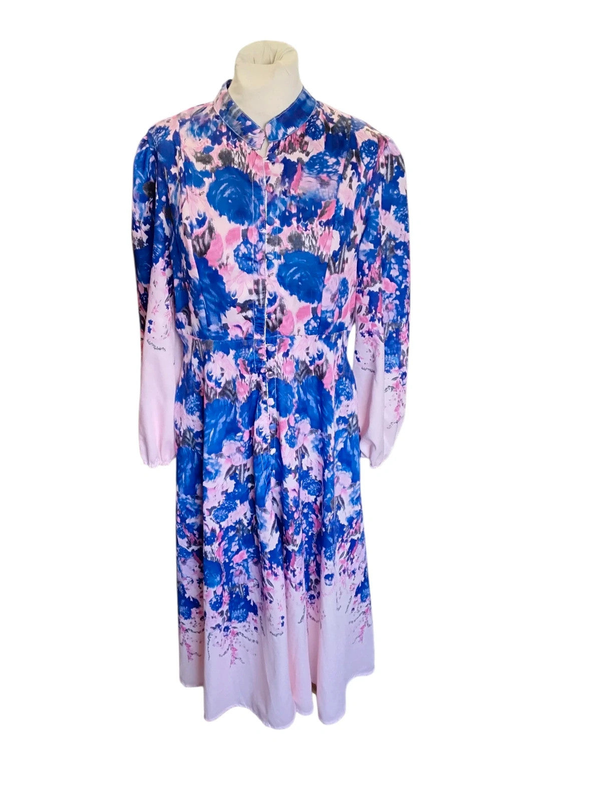 Azara Paris Dress Pink Print Sz-M/L 10379MQU