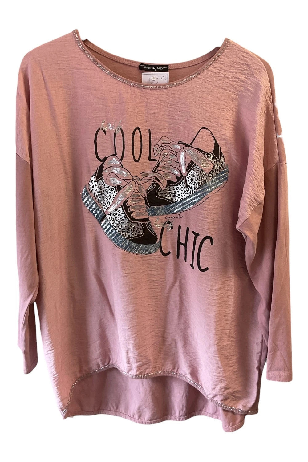 Made in Italy top pink size one 10331ANN