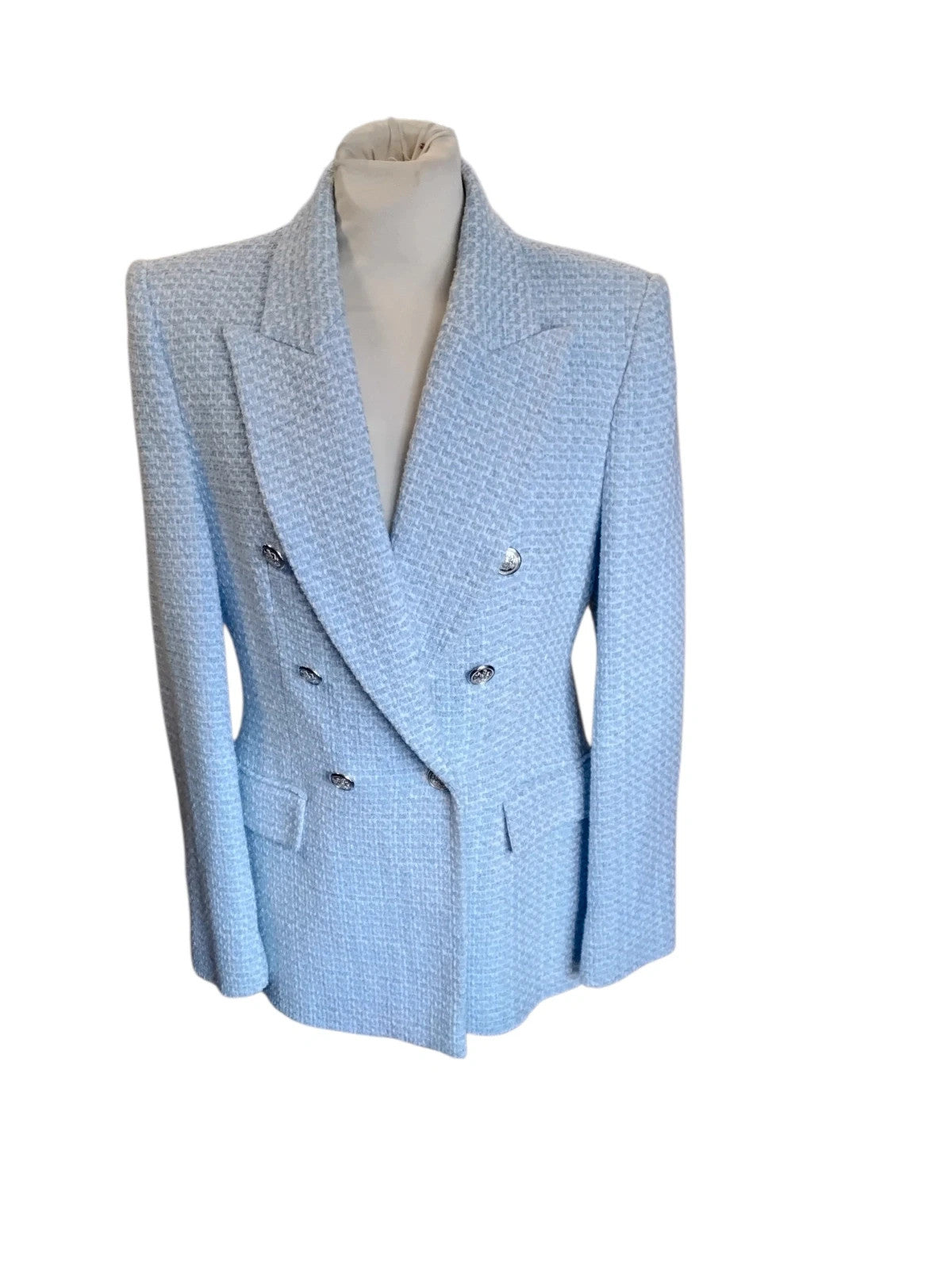 Zara Blazer Light Blue Sz-10 10389SSC