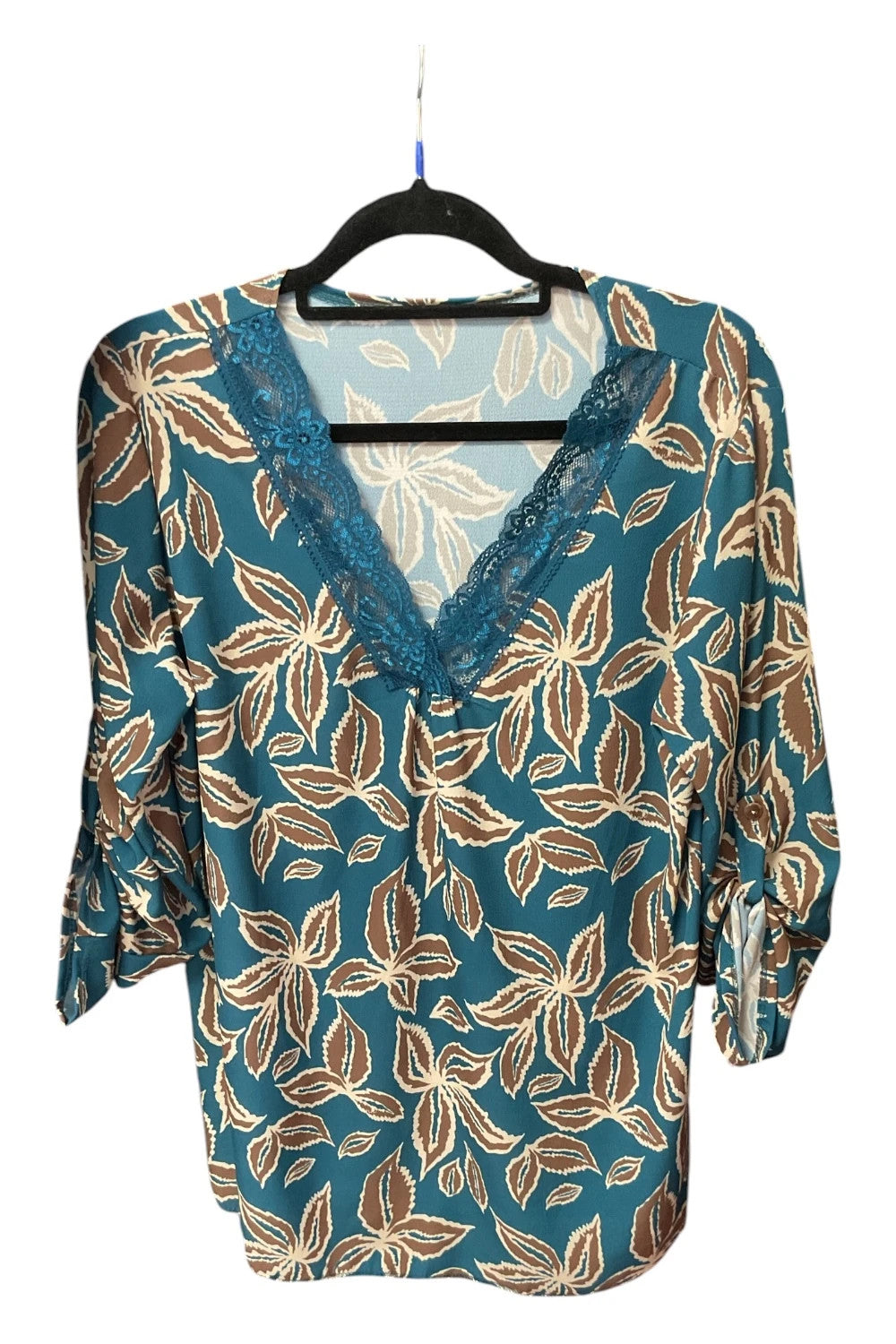 No brand Top blue  print  one size 10344ANN