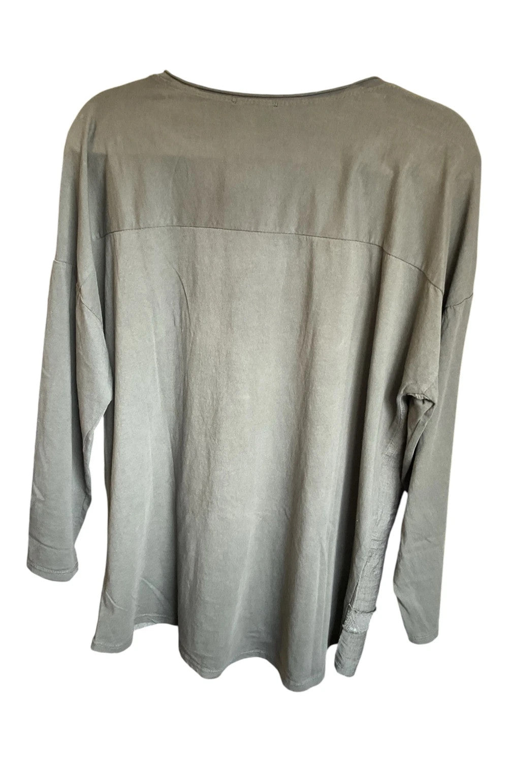 Made in Italy top khaki size one 10336ANN