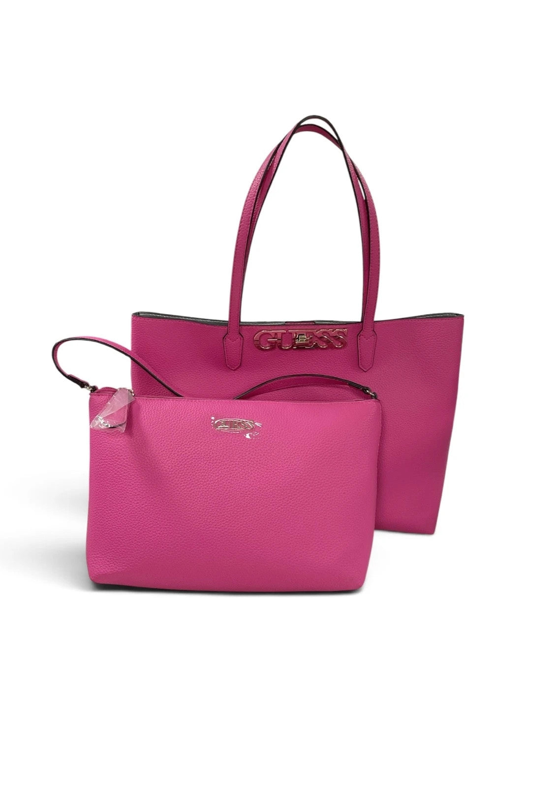 Guess BNWT Pink HandBag And Clutch Set 10405SME