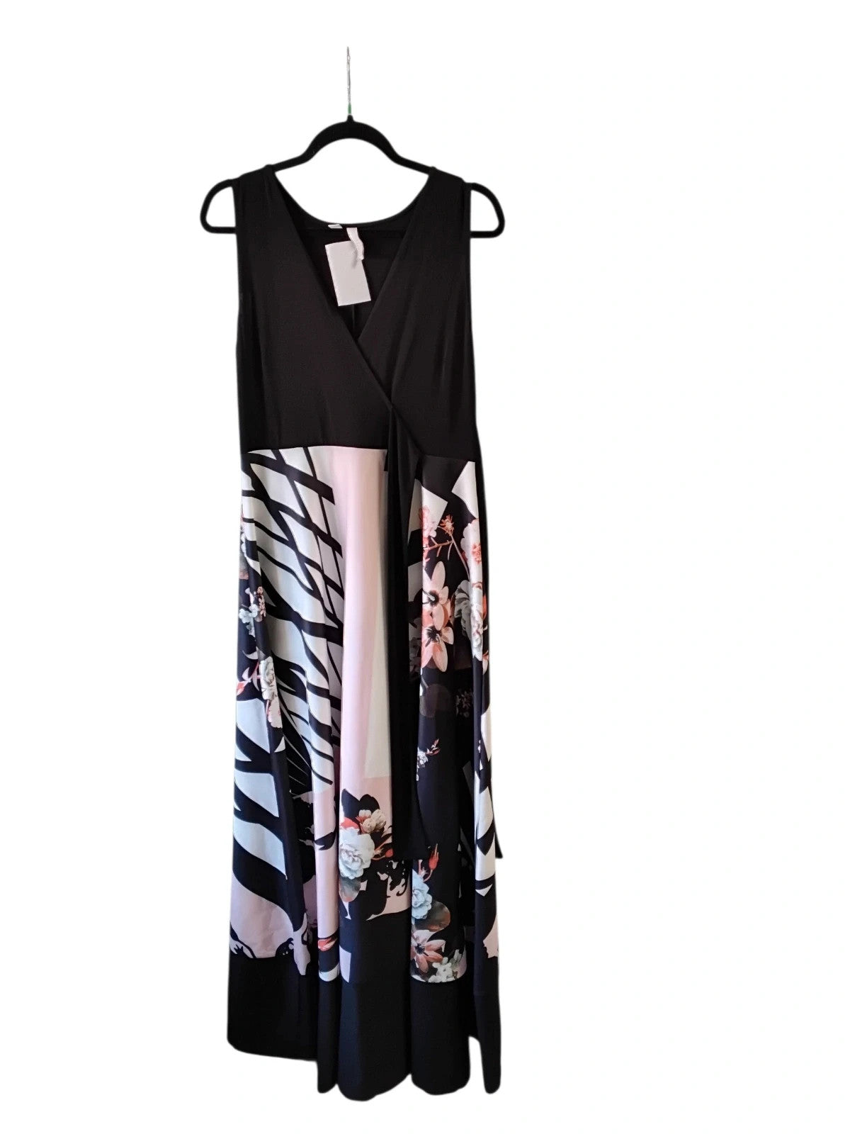 BodyFlirt Dress Black&Floral Sz-42 10429LW