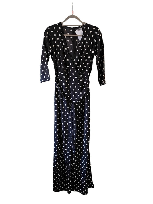 Boohoo Tall Jumpsuit Black&White Sz-12 10425LW