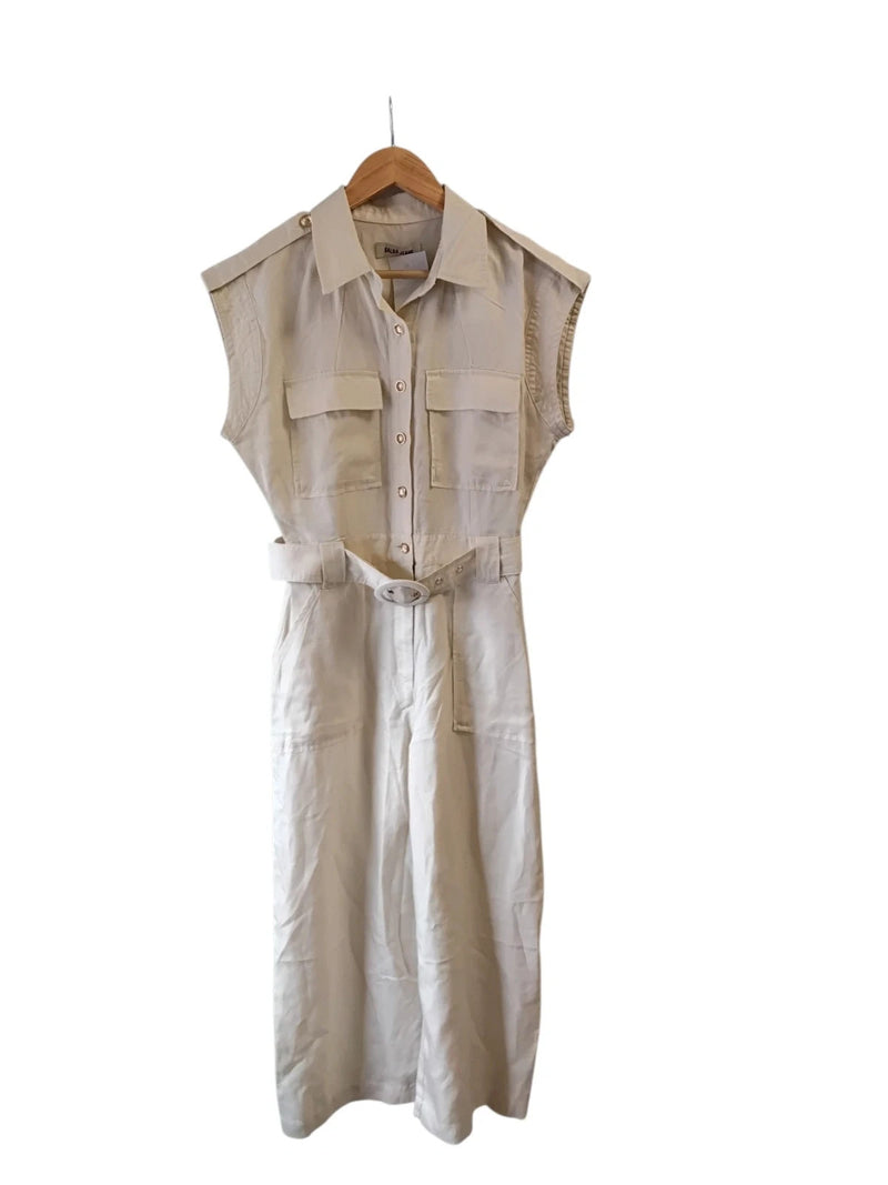Salsa Jeans BNWT Jumpsuit Cream Sz-S 10441MG