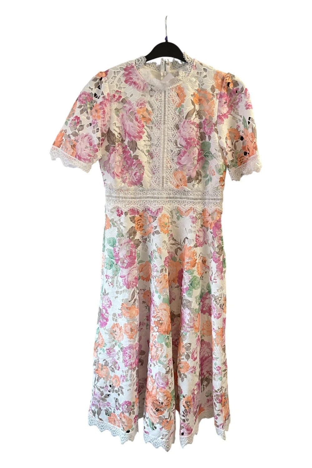 Stella Morgan NWT dress white print size-8 10440MG