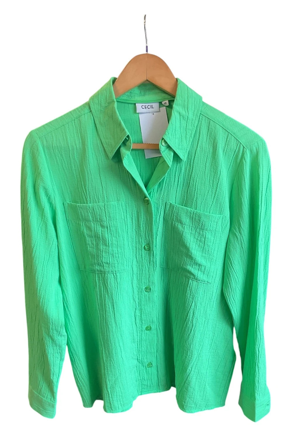 Cecil shirt green size-xs 10437MG