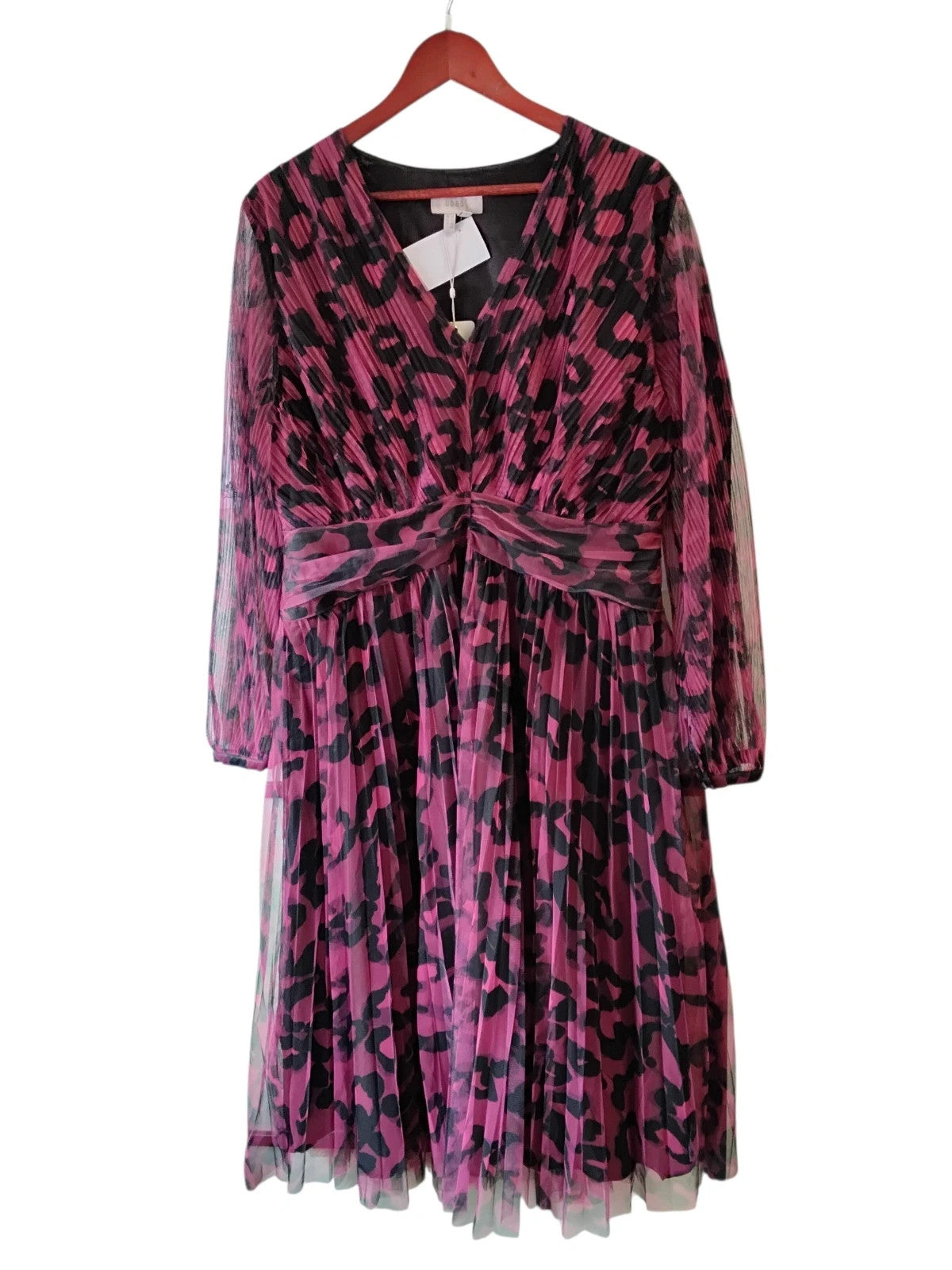 Coast NWT dress burgundy size-18 10404SME