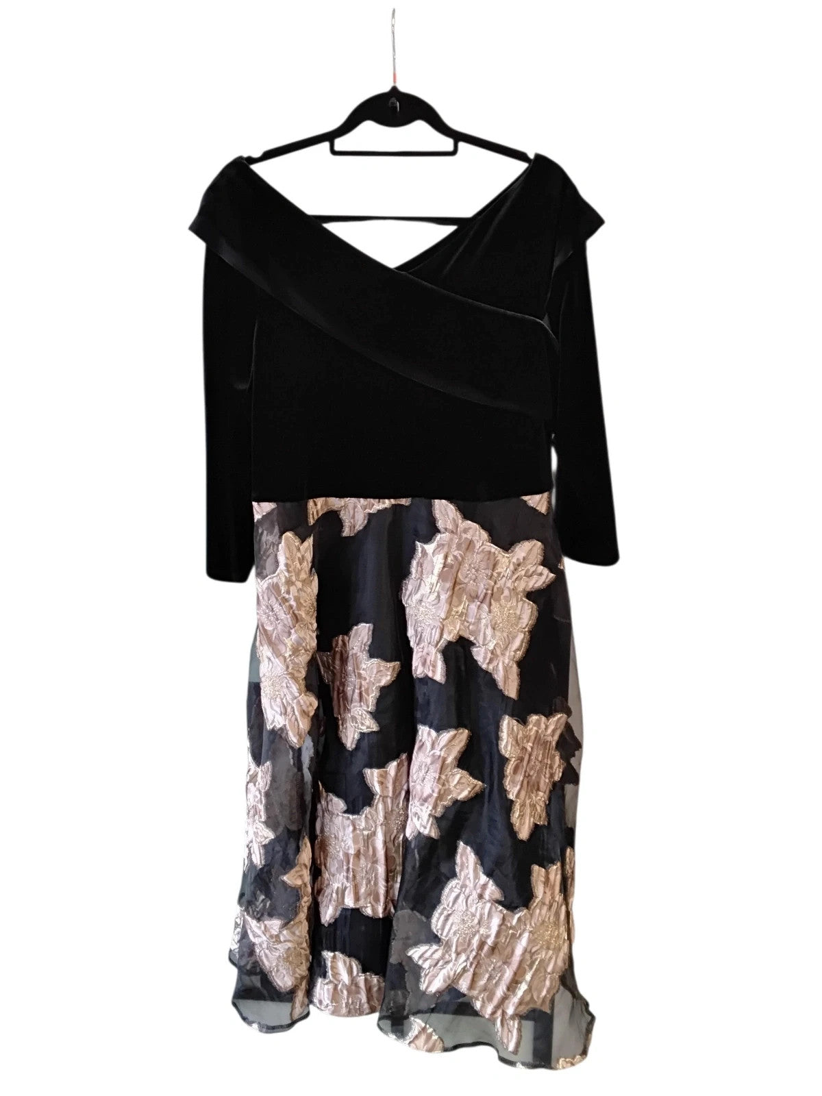Coast dress velvet black size-18 10399SME