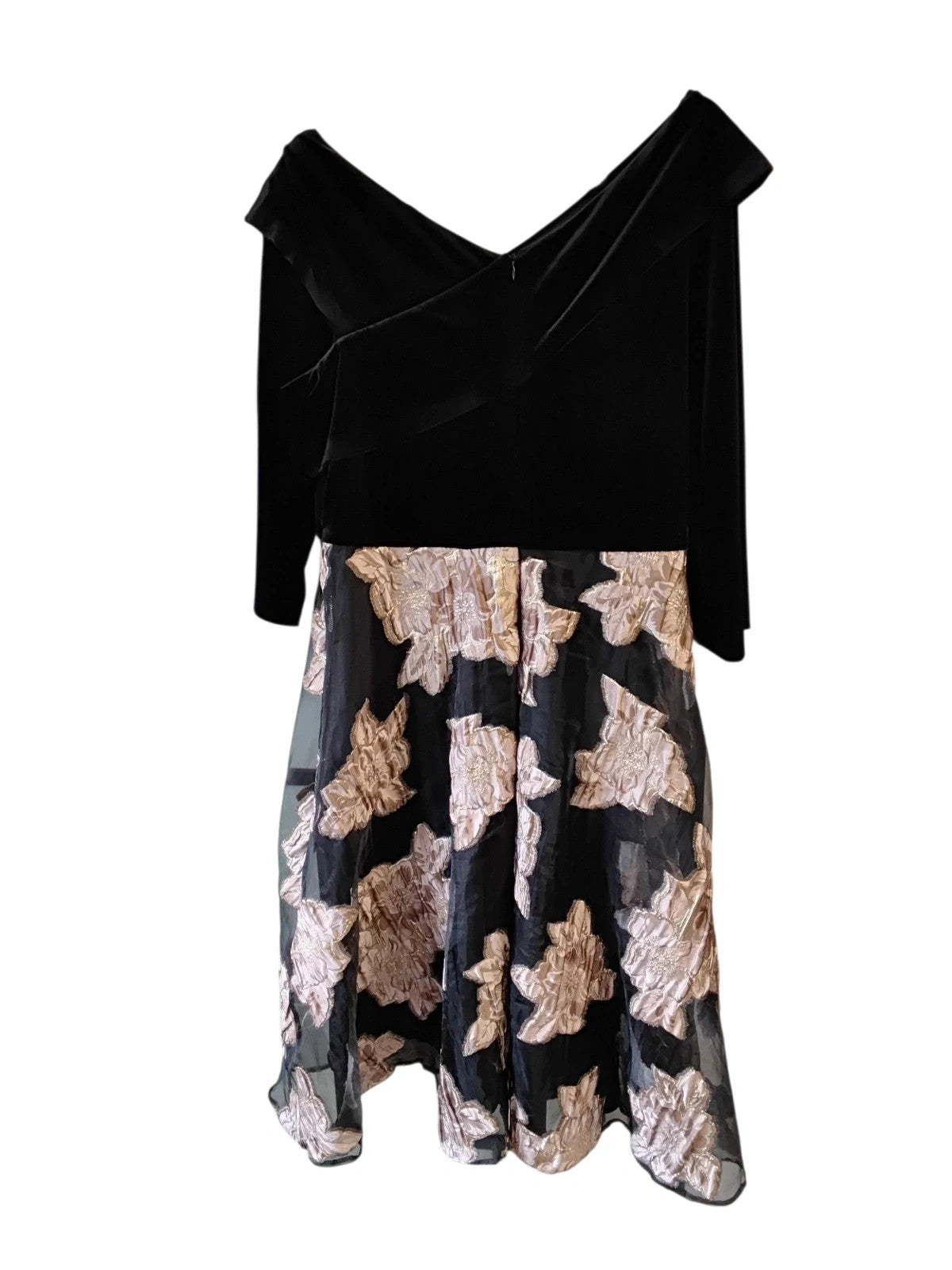Coast dress velvet black size-18 10399SME
