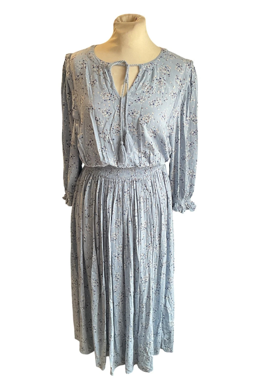 M&S Collection dress light blue size-10 10453EMO