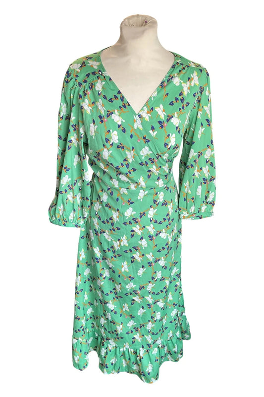 Only wrap dress green size-M 10454EMCL