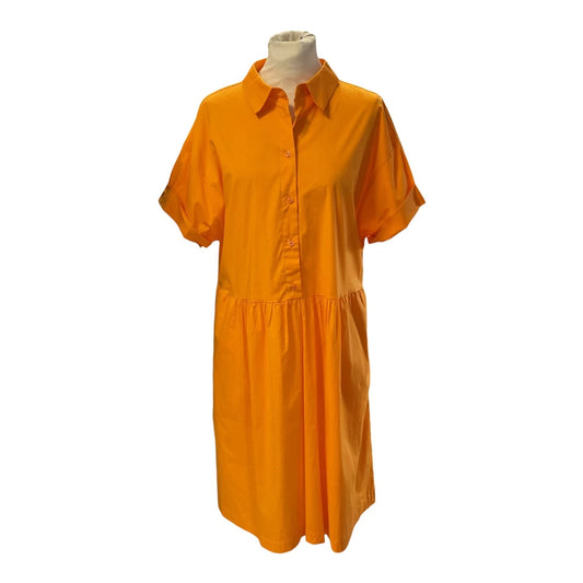Oui orange dress, size-12, 10463PD