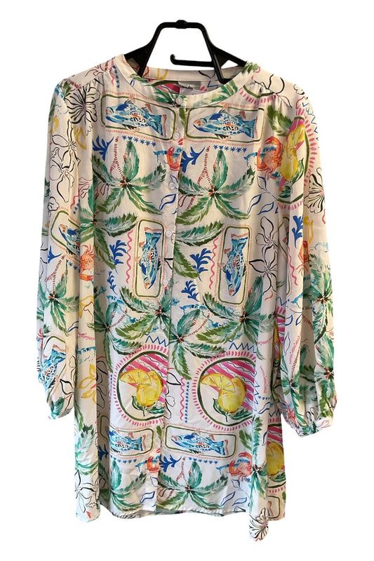 Oliver Bonas Dress multi-colored  print size-12 10459BG