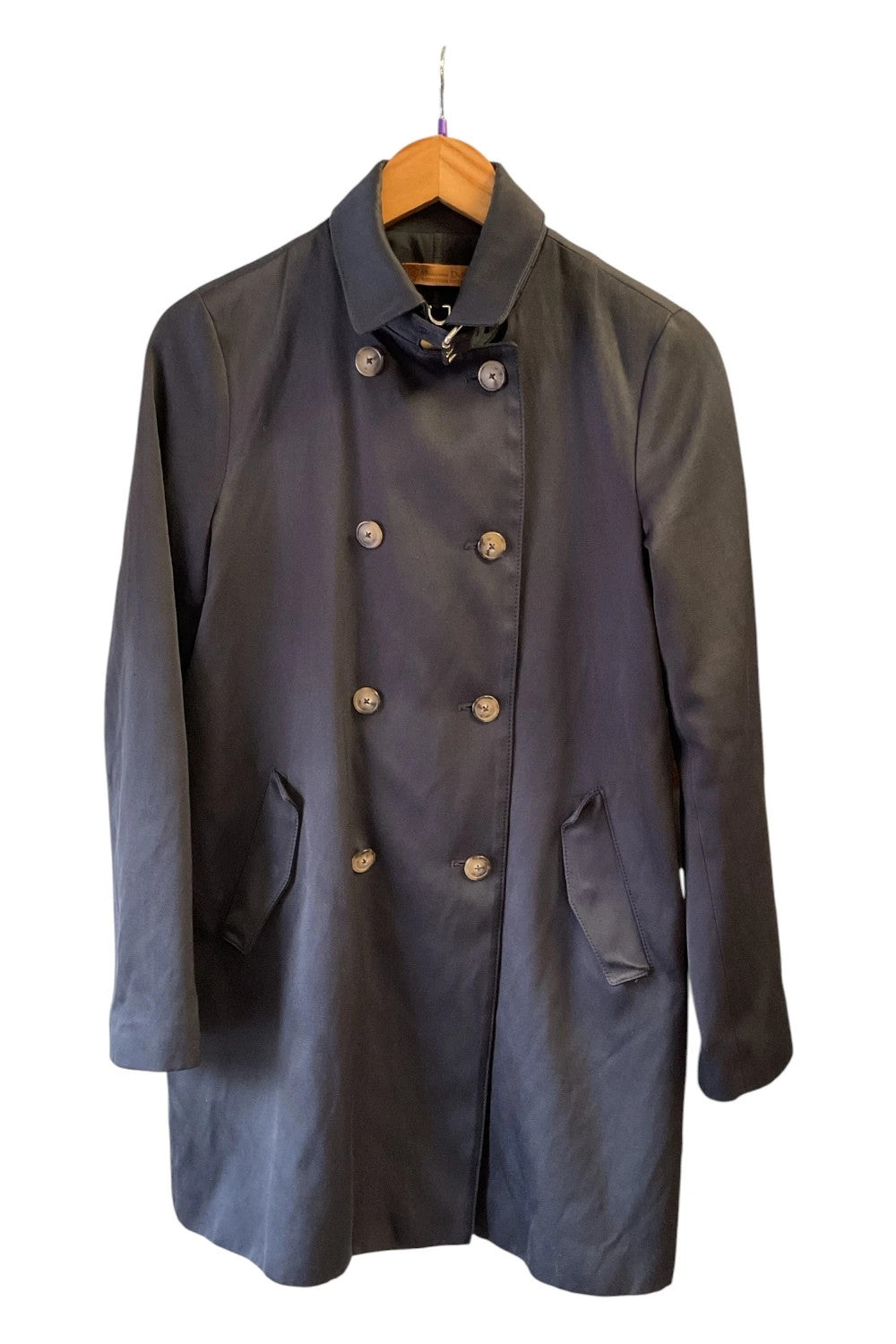Massimo Dutti Coat trench black size-s 10284CMC