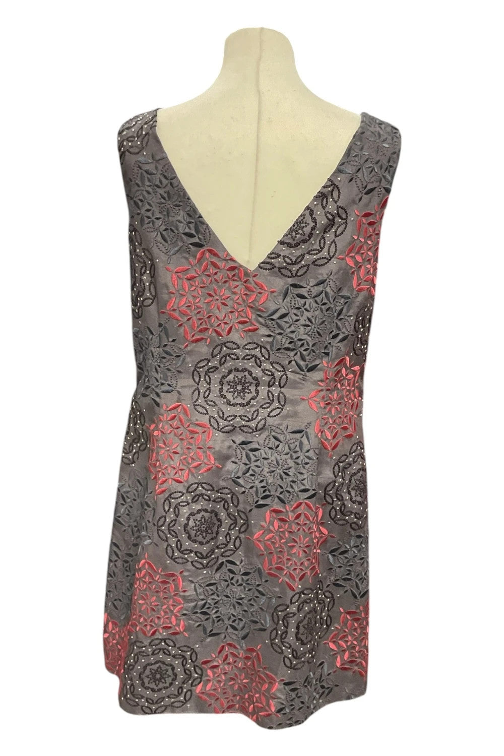 Monsoon dress grey size-16 10291CMC