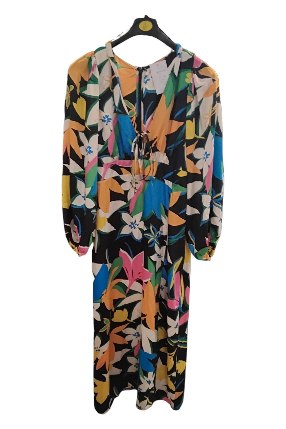 New Look BNWT dress black with print size-18 10481YSG