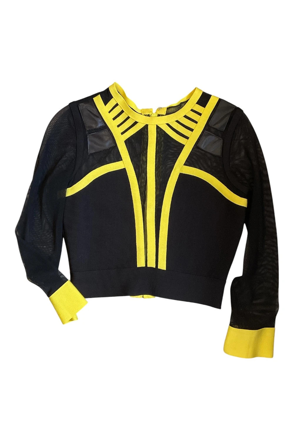 No brand top black and yellow size-s/m 10466CDC