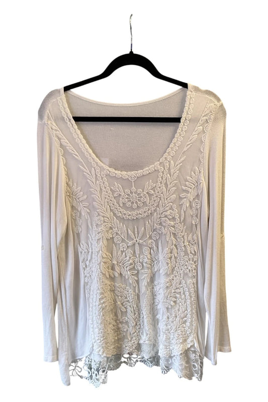 Mi Angel NWT  Top white size-one 10390SSC
