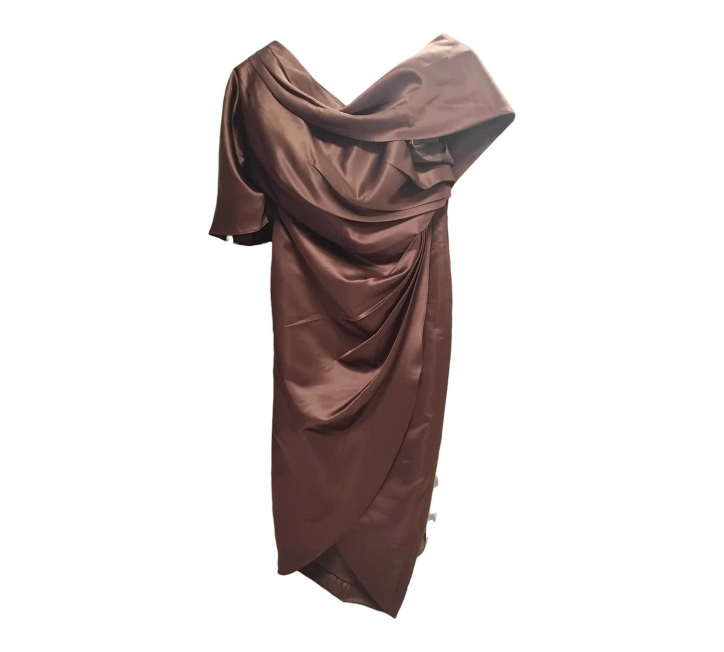 Missacc brown dress, size-18, 10482YS