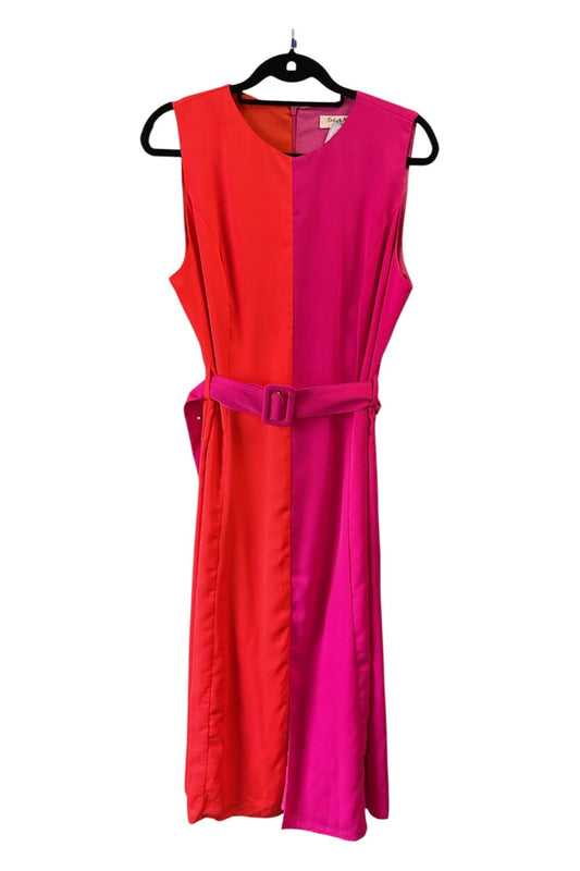 Emily & Me Dress pink and orange size-L 10494SIC