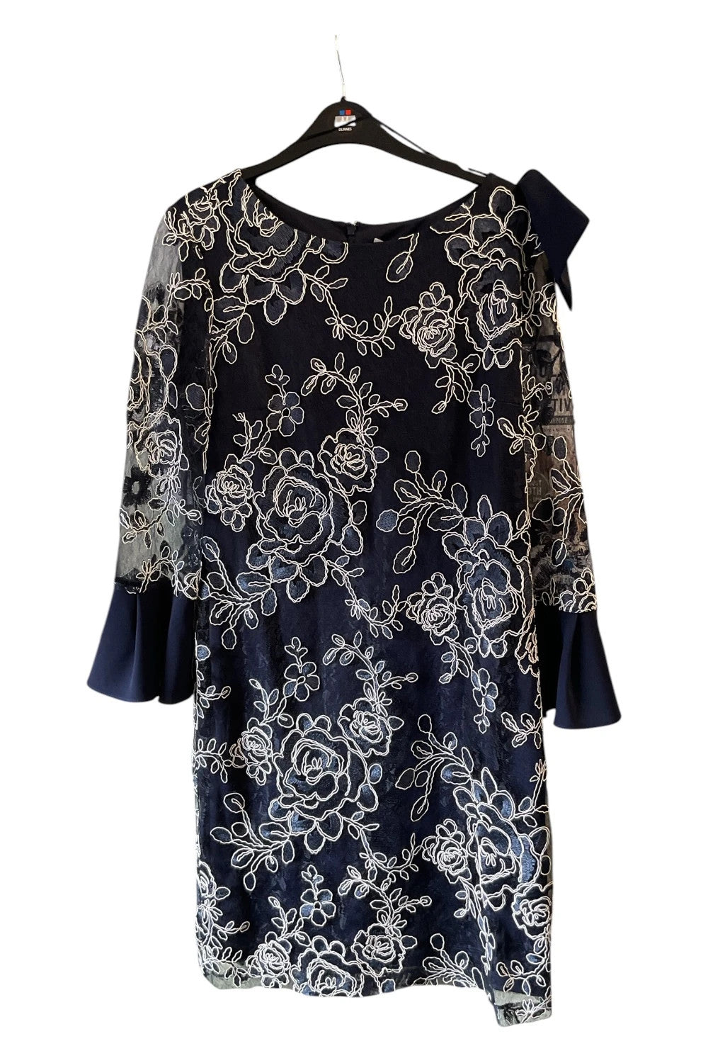 Gina Bacconi dress navy size-16 10495MMHU