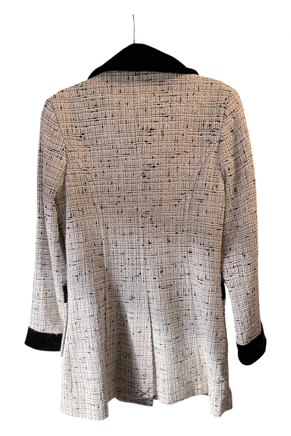 Morgan de Toi coat cream and black size-40 10499EIM