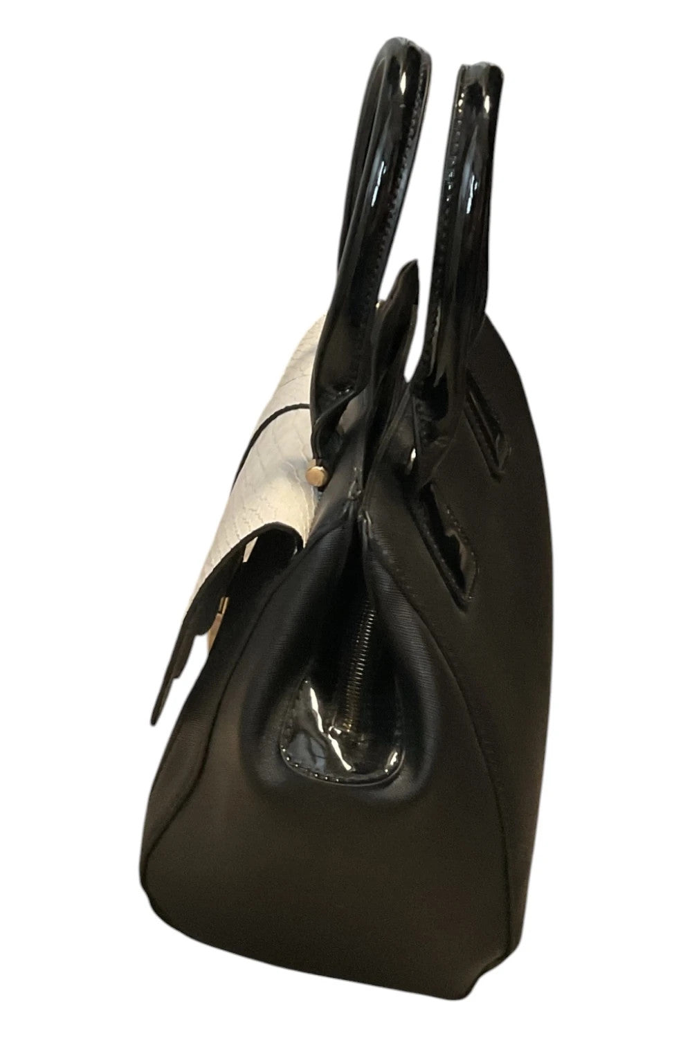 Handbag black and white 10498EIM
