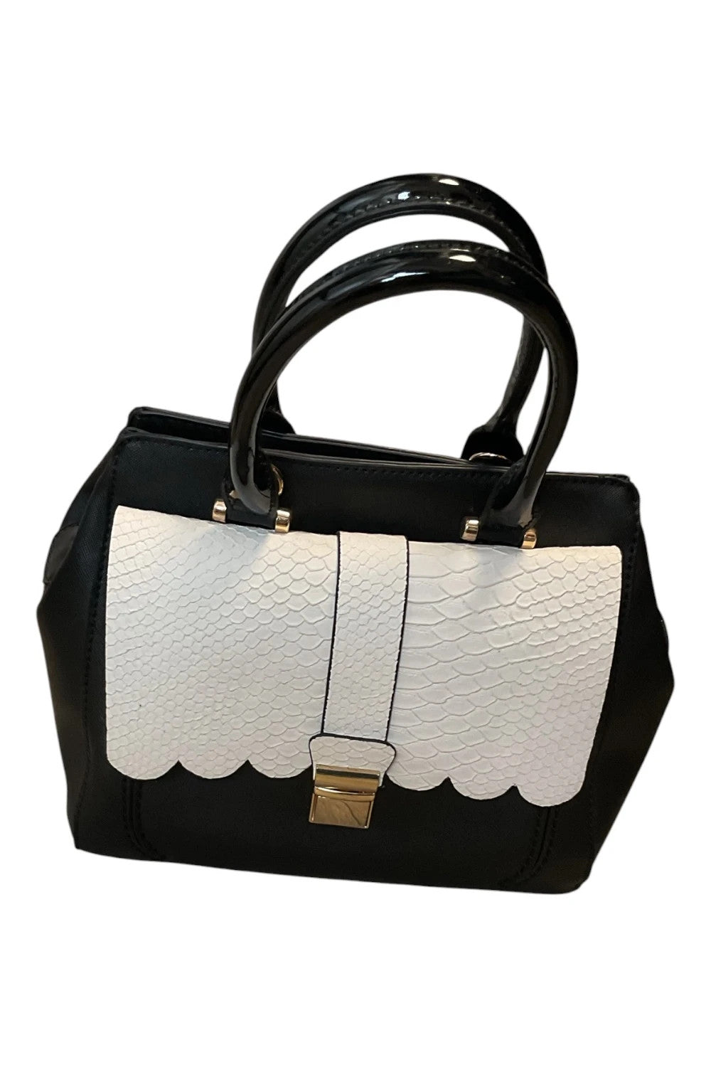 Handbag black and white 10498EIM