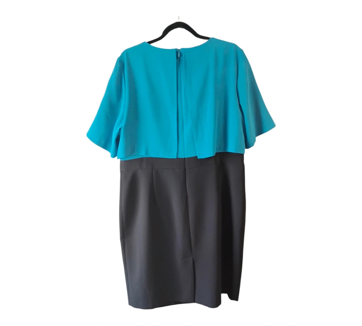Daisy May blue and black dress, size 18, 10520MDH