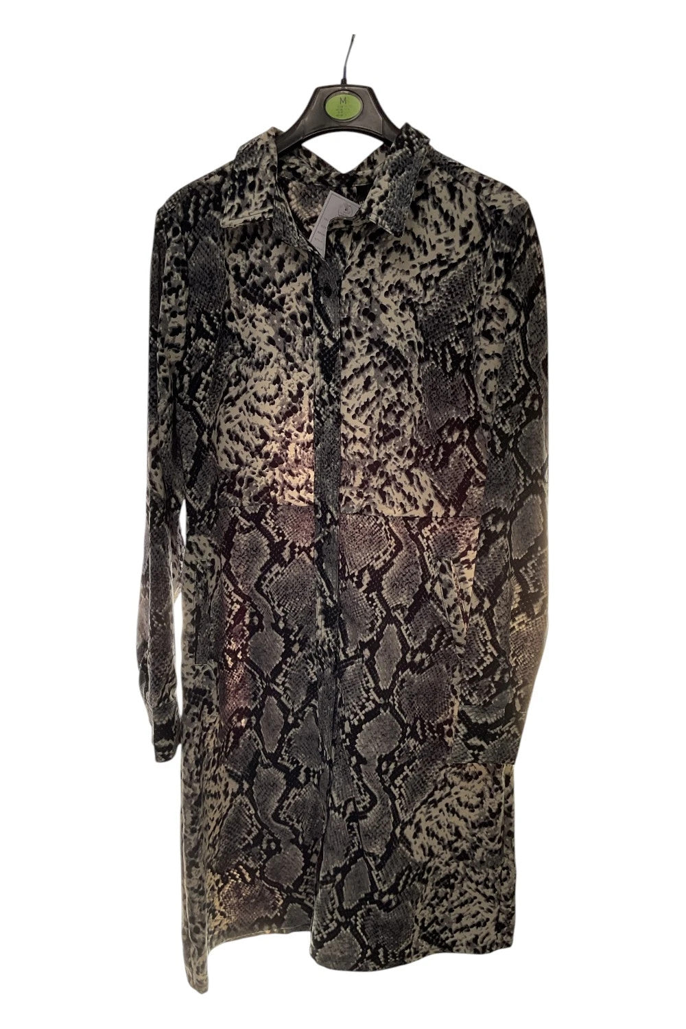 Elli White dress gray print size-L 10552GB